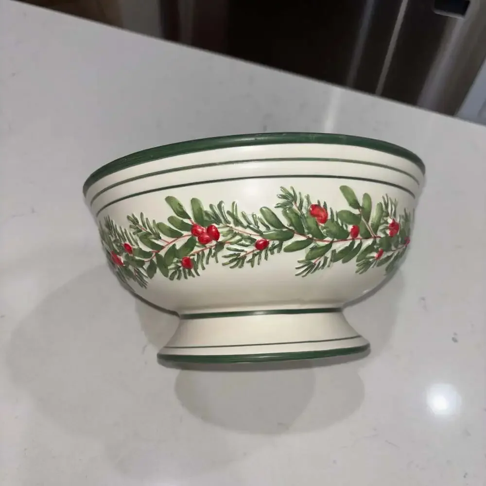 Yankee Candle Christmas Holly Berry Ceramic Potpourri Bowl